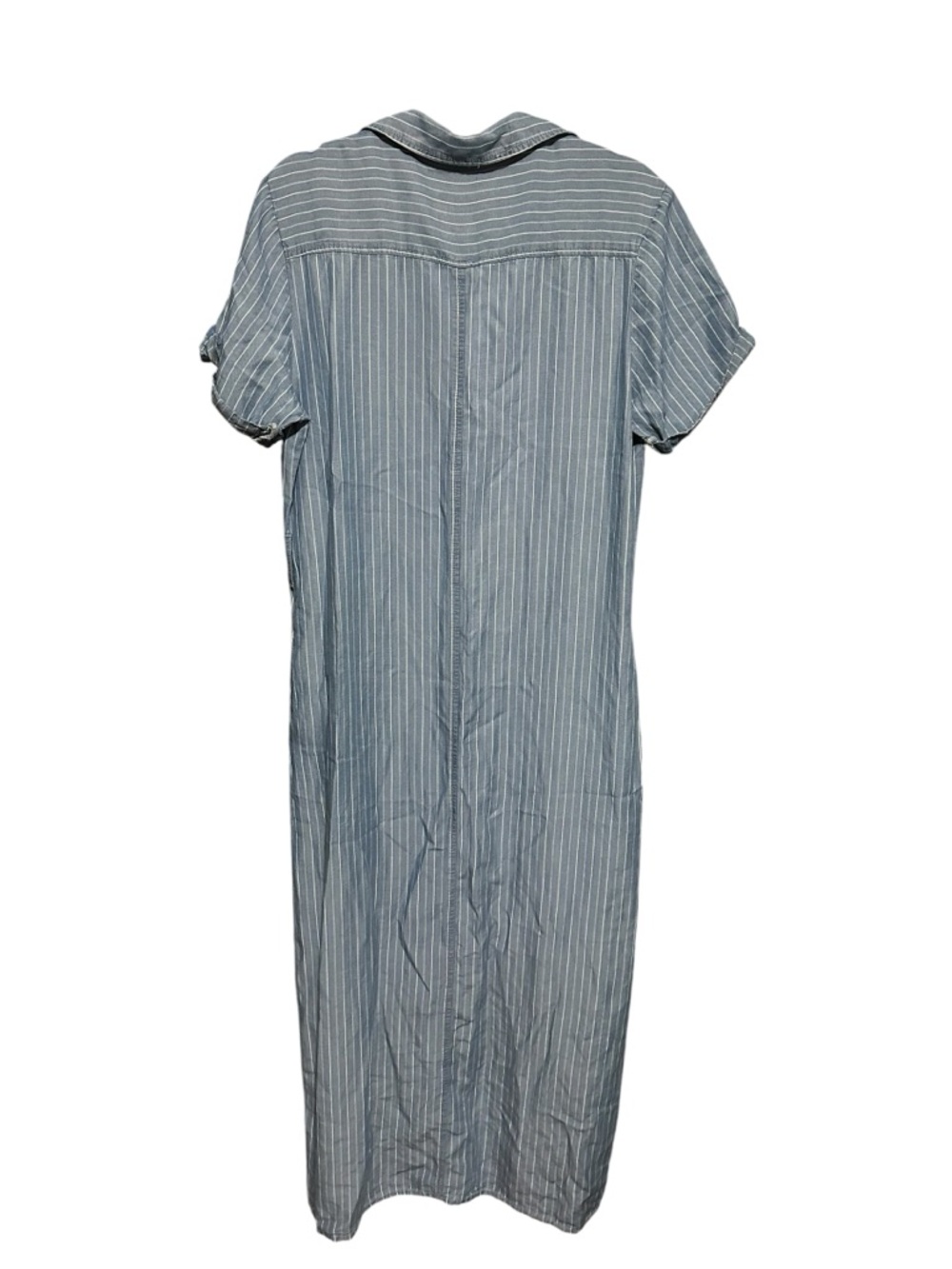 Velvet Heart Blue Striped Button-Down Maxi Shirt Dress Size M - Picture 3 of 8